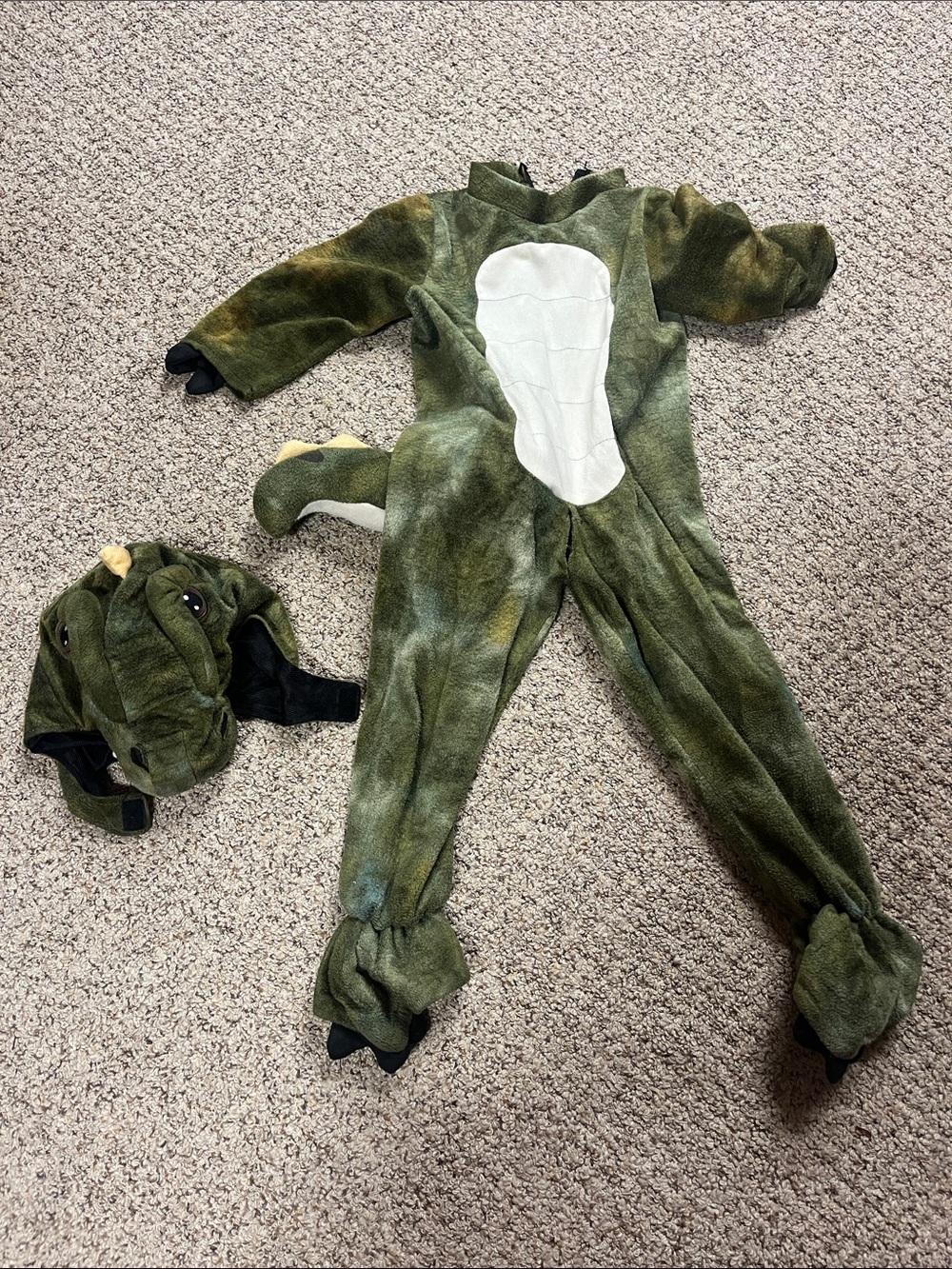 Spooktacular Creations Green Plush Dinosaur Costume - 3T